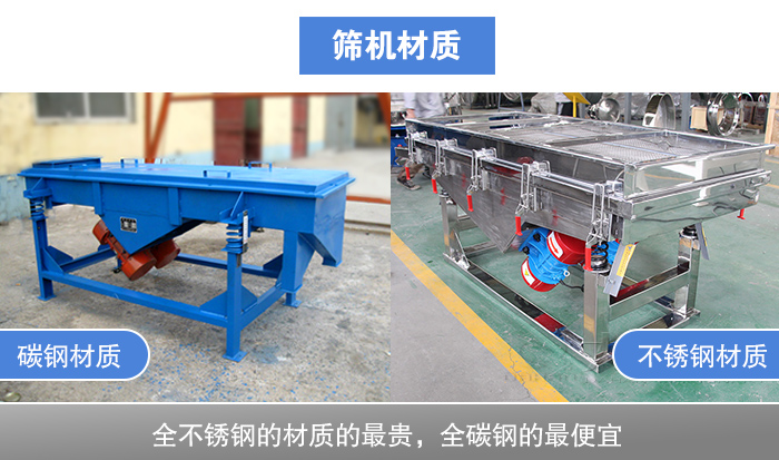 松香分級振動篩材質
